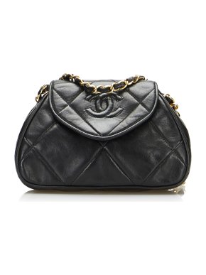 Chanel Lambskin Quilted CC Mini Shoulder Pochette