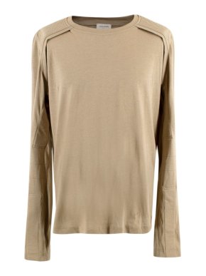 Balenciaga Light Khaki Cotton LS Top