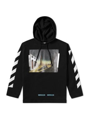 Off-White Diagonals Silver Chirico Hoodie
