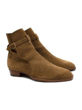 Saint Laurent Suede Wyatt Jodhpur Boots