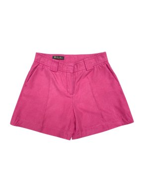 Loro Piana Pink Silk Loose Bermuda Shorts
