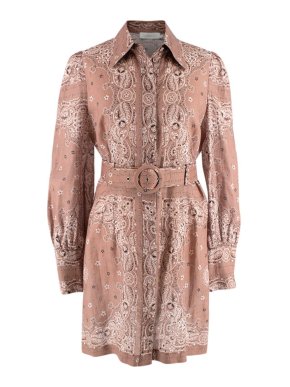 Zimmermann Honour Bandana Short Dress