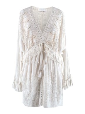 Zimmermann White Lace Mini Dress