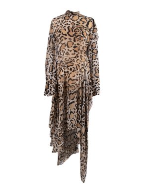 Petar Petrov Leopard-print Handkerchief Hem Dress