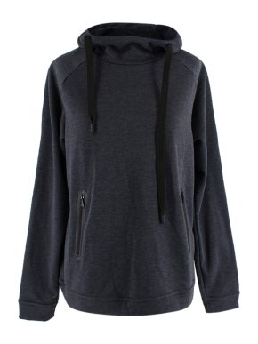 66 North Navy Zip Detail Hoodie