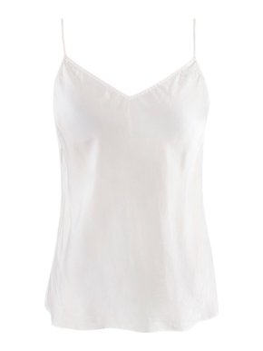 Paige White Silk Cami Top