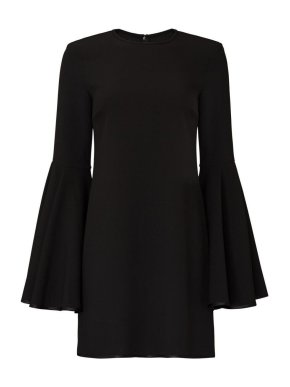 Ellery Black Trumpet Sleeved Mini Shift Dress