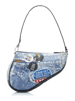Dior Speedway Denim Mini Saddle Bag