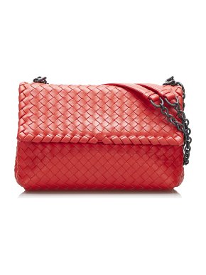 Bottega Veneta Nappa Intrecciato Medium Olimpia Shoulder Bag
