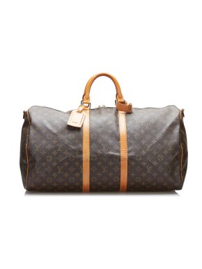 Louis Vuitton Monogram Keepall Bandouliere 55 Duffle Bag