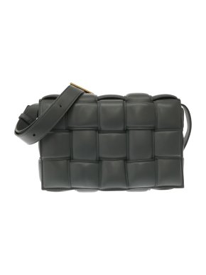 Bottega Veneta Grey Nappa Intrecciato Padded Cassette Bag