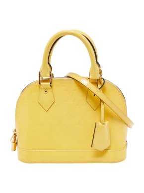 Louis Vuitton Citrine Monogram Vernis Alma BB