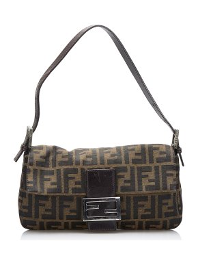 Fendi Zucca Baguette Shoulder Bag