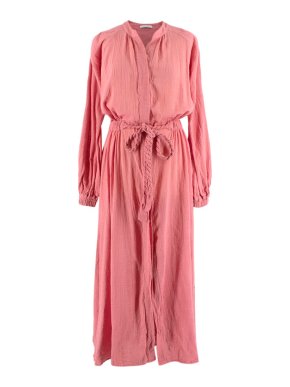Kalita Rose Pink Thalia Cotton Maxi Dress
