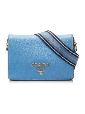 Prada Vitello Daino Flap Crossbody Bag