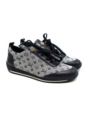 Louis Vuitton Monogram Mini Lin Canvas & Leather Trainers