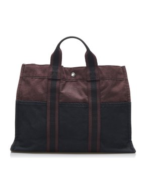 Hermes Fourre Tout MM Canvas Tote Bag