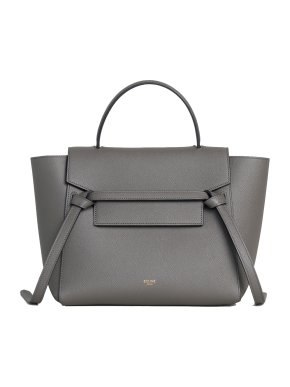 Celine Grey Leather Micro Belt Bag