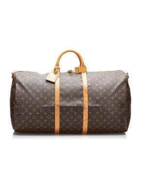 Louis Vuitton Monogram Keepall Bandouliere 60 Duffle Bag