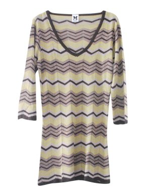 Missoni M Zig Zag Knit Multicoloured Mini Dress