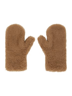 MaxMara Iconic Teddy Mitten Gloves