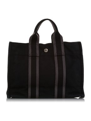 Hermes Fourre Tout PM Canvas Tote Bag