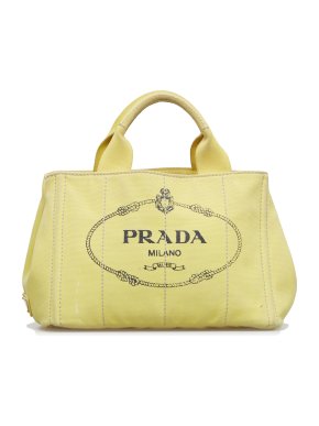 Prada Canapa Logo Canvas Tote Bag
