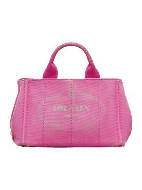 Prada Canapa Logo Canvas Tote Bag