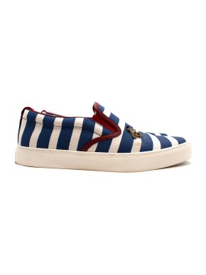 Gucci Dublin Striped Slip On Sneakers