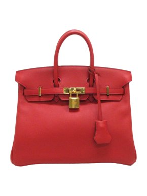 Hermes Red Swift Leather Birkin 25 GHW