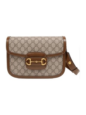 Gucci Small GG Supreme Horsebit 1955 Shoulder Bag