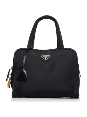 Prada Black Nylon Tote Bag