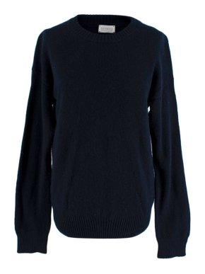 Navygrey Navy Knit Wool Jumper