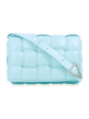 Bottega Veneta Sky Blue Padded Cassette Shoulder Bag
