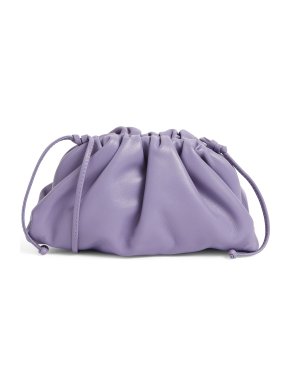 Bottega Veneta Purple The Mini Leather Pouch Bag