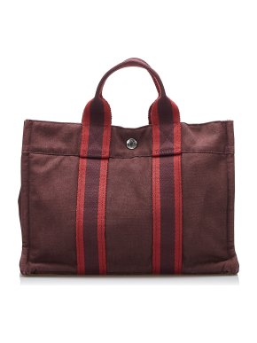Hermes Fourre Tout PM Canvas Tote Bag