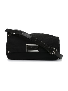 Fendi FF Lock Zucca Canvas Crossbody Bag
