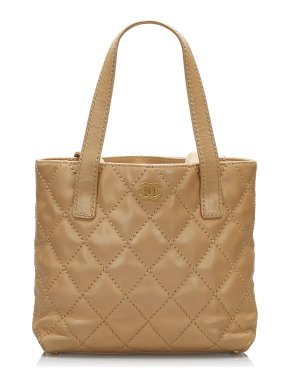 Chanel CC Wild Stitch Quilted Tote Bag