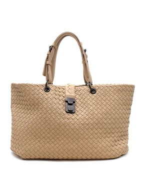 Bottega Veneta Intrecciato Leather Capri Tote