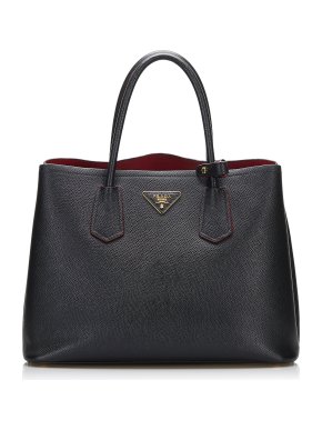 Prada Saffiano Cuir Double Tote Bag