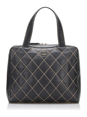 Chanel Wild Stitch CC Leather Handbag