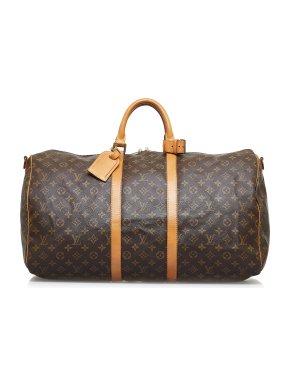 Louis Vuitton Monogram Keepall Bandouliere 55 Duffle Bag