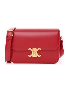 Celine Red Teen Triomphe Crossbody Bag