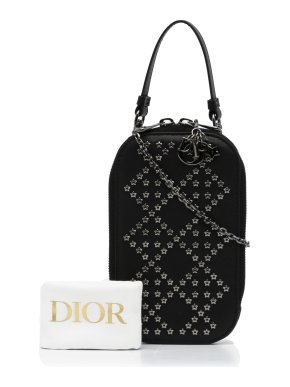 Dior Cannage Studded Phone Case Crossbody Bag