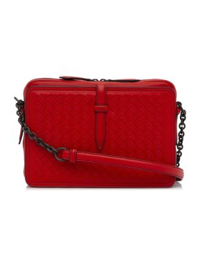 Bottega Veneta Intrecciato Belt Flap Camera Bag
