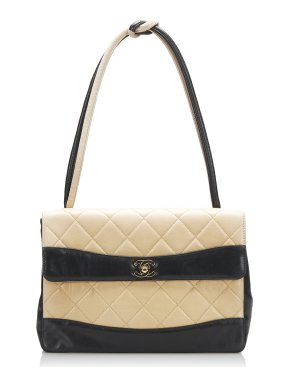 Chanel Bicolor Lambskin Quilted Shoulder Bag