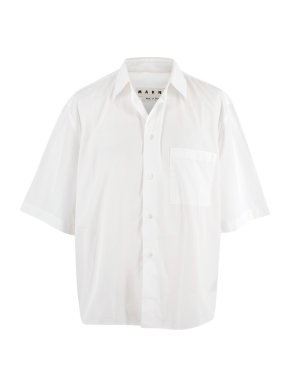 Marni Two Tone Boxy Fit Short Sleeved Shirt