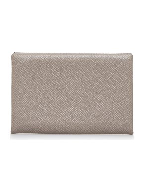 Hermes Etoupe Epsom Calvi Card Holder