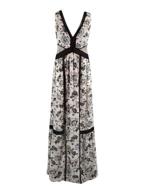 Self Portrait Clarissa Floral Printed Maxi Dress