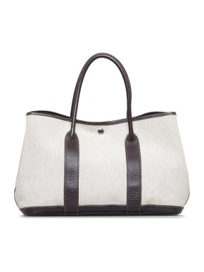 Hermes Garden Party PM Canvas Tote Bag